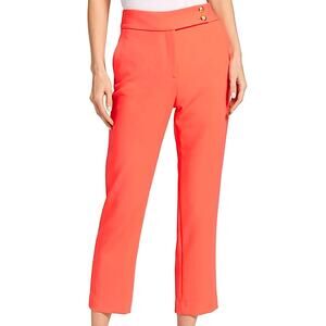 Veronica Beard Kanto Pants Neon Pink Orange Size 2 Professional Career Office